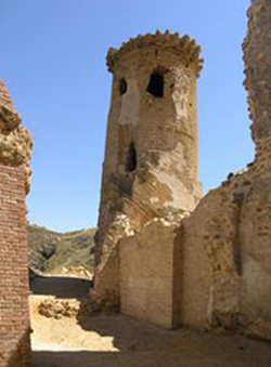 Veduta interno torre castello